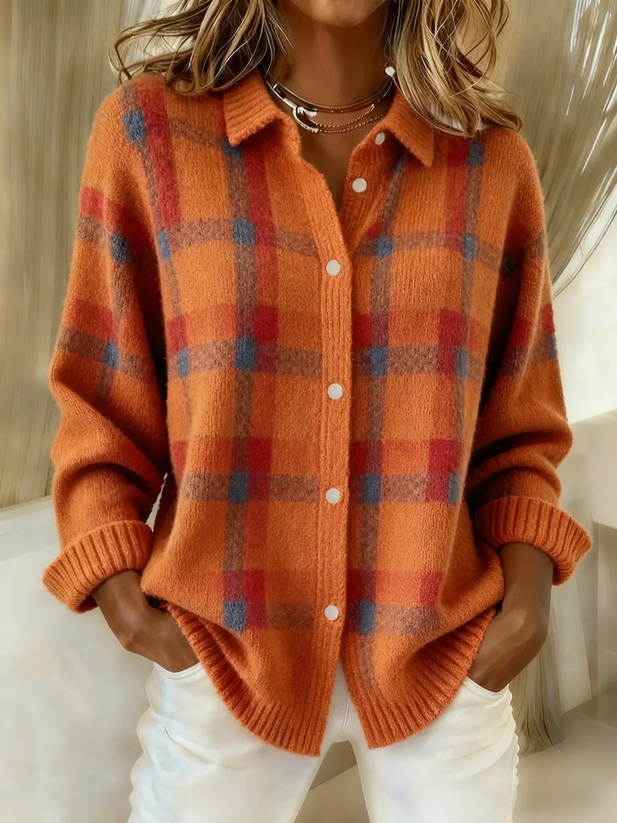 Victoria | Retro Check Sweater
