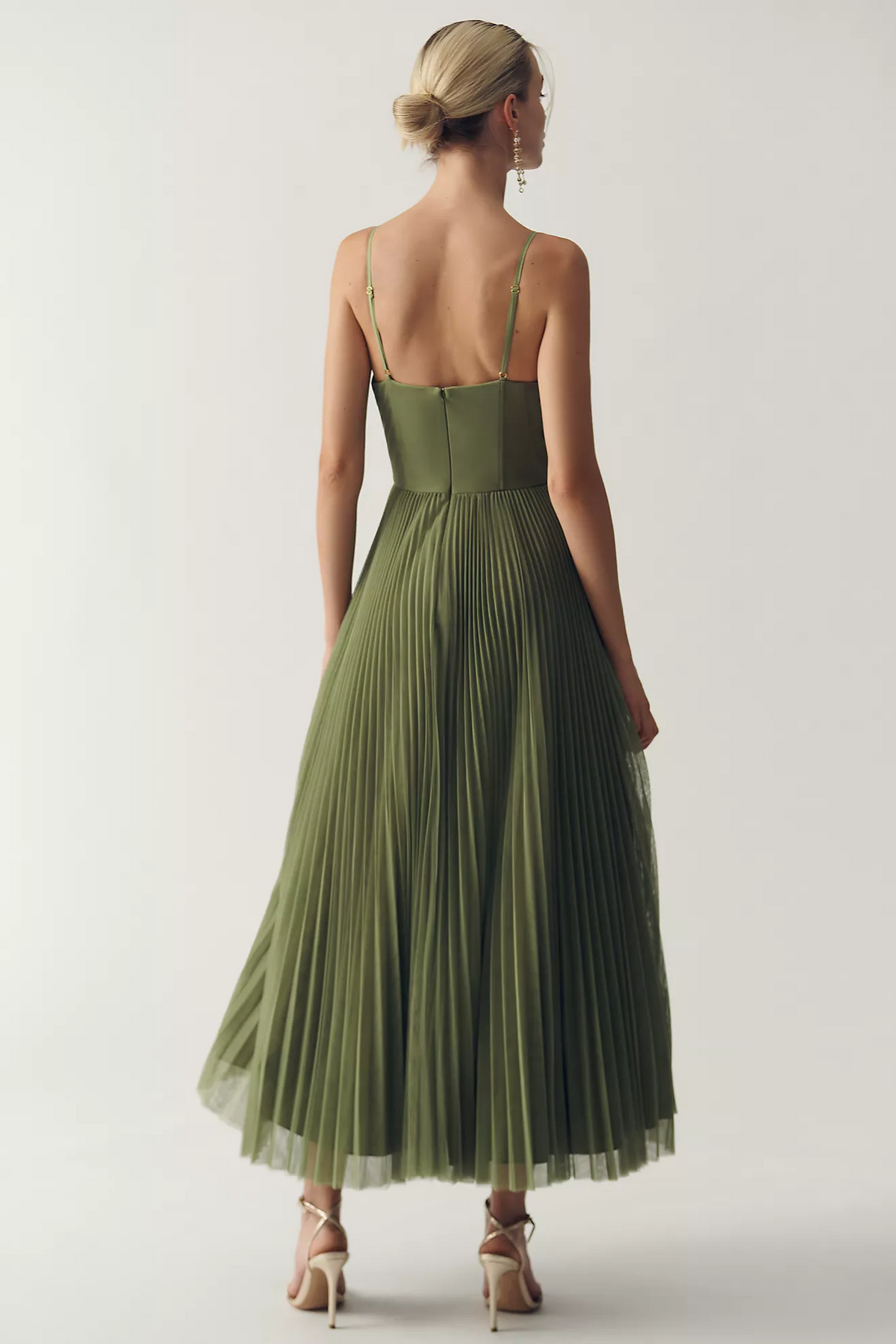 FONTAINE | ROBE MIDI À CORSET STRUCTURÉE POUR FEMMES