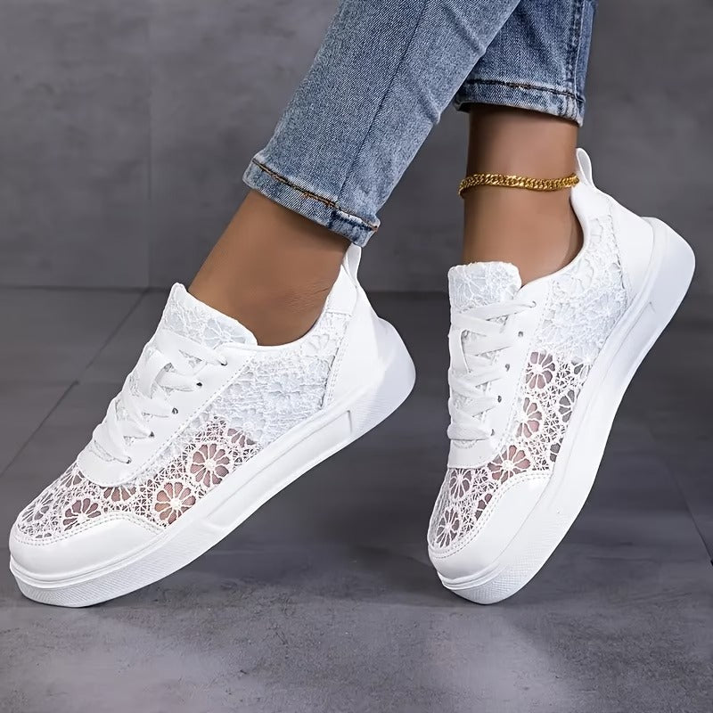 Fontaine™ | Camille – Baskets en dentelle élégantes