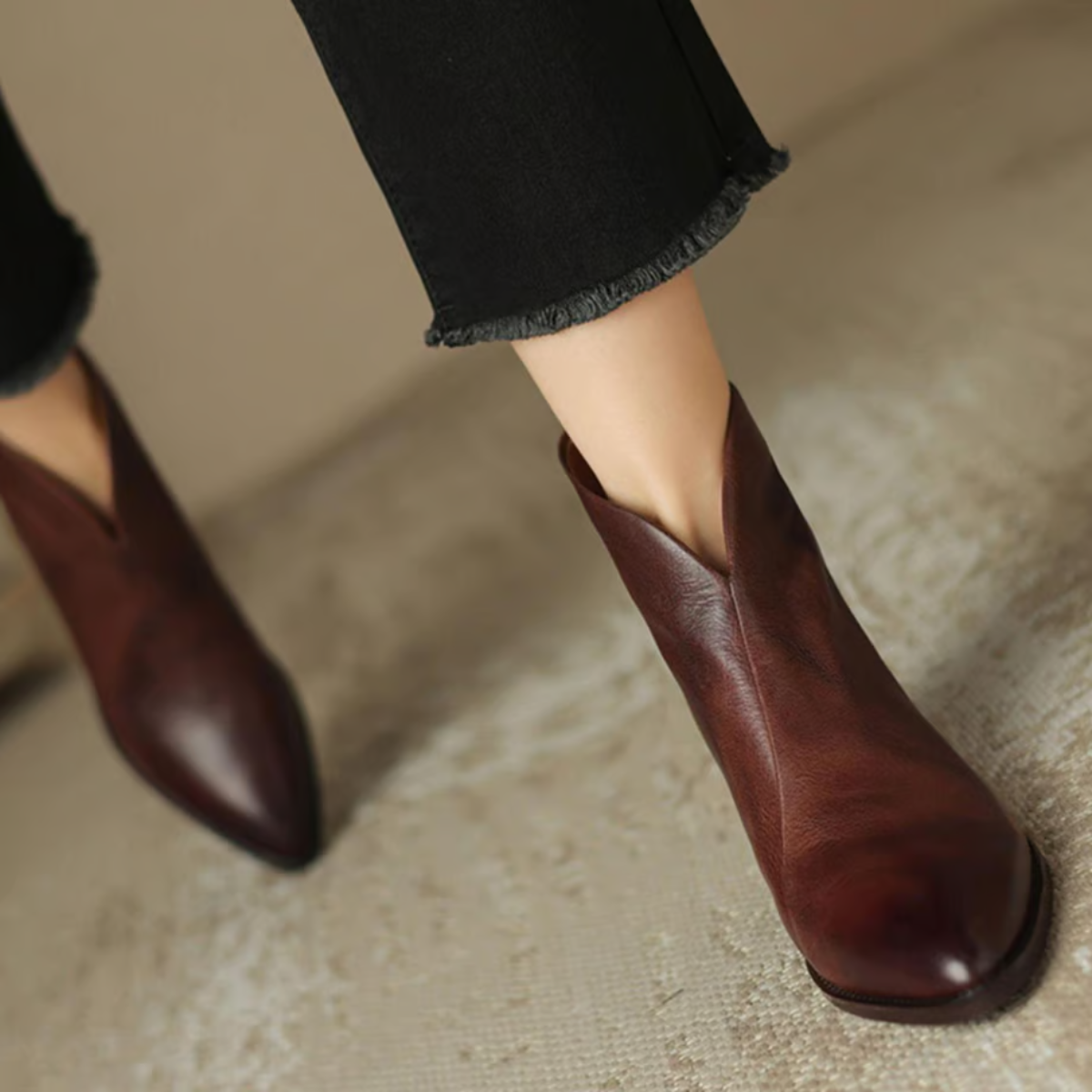 Margaret | Leather Boots