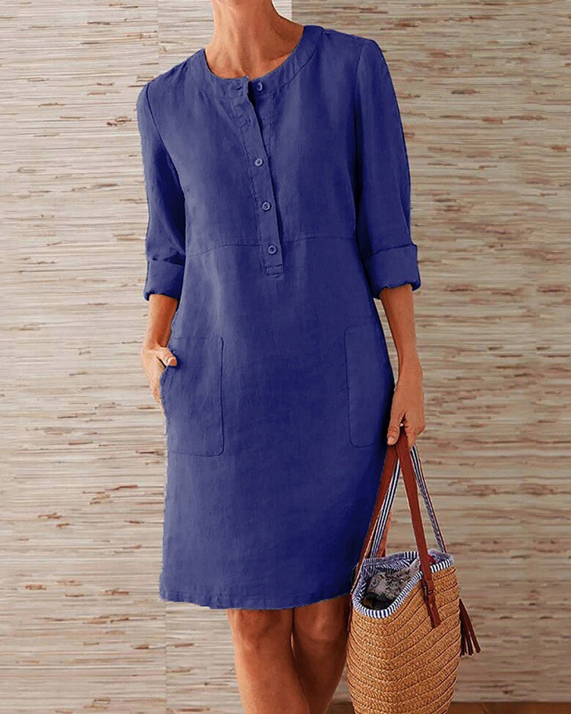 Daphne™  Elegant Plain Dress