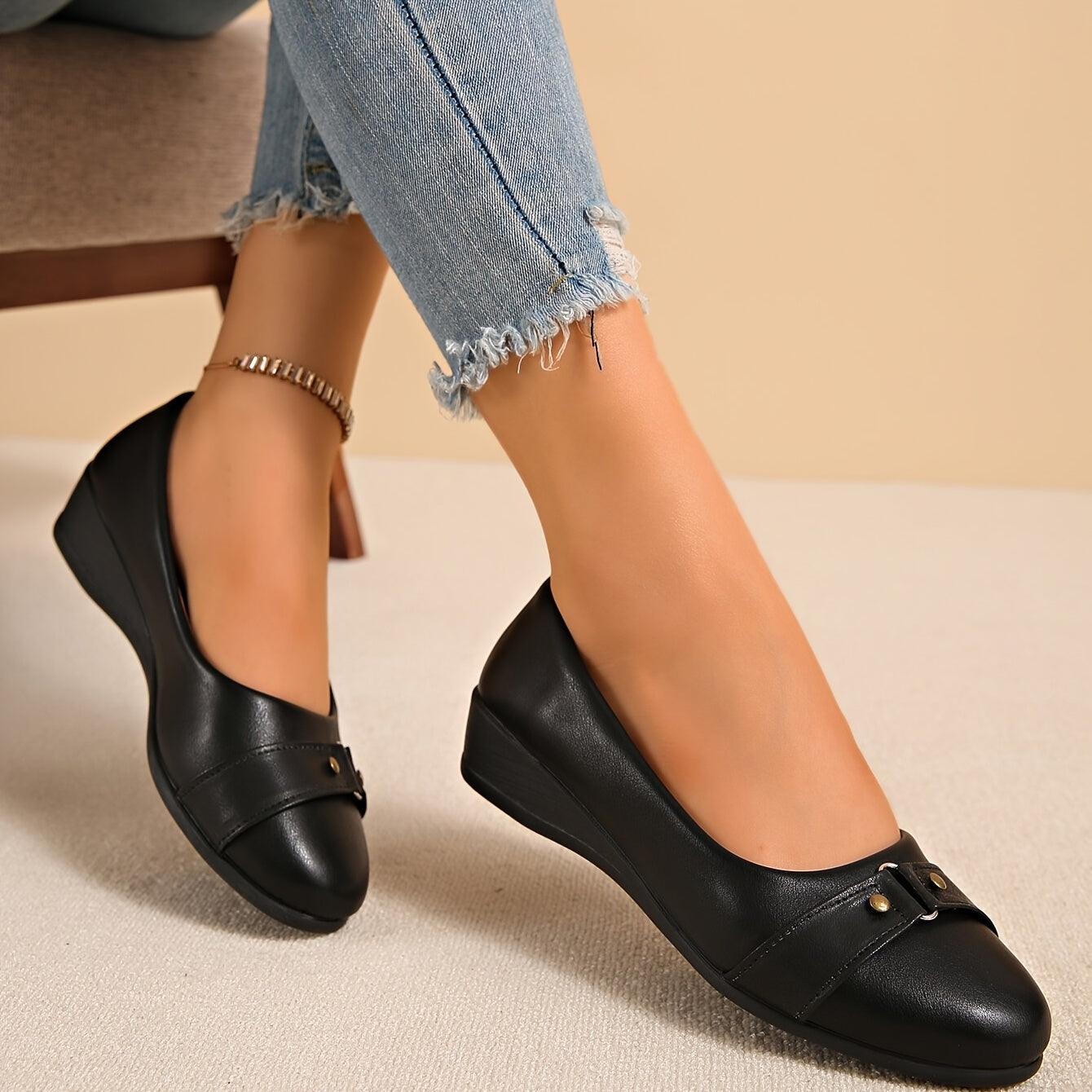 FONTAINE | Ballerines Compensées Confort Aveline