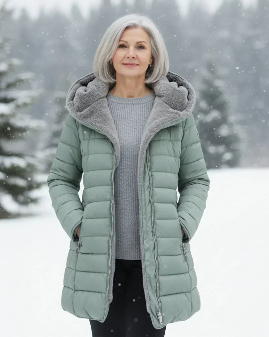 Georgina | Manteau d'Hiver Matelassé