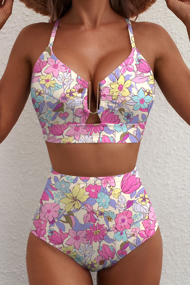 Fontaine™ | Léa – Bikini taille haute à carreaux