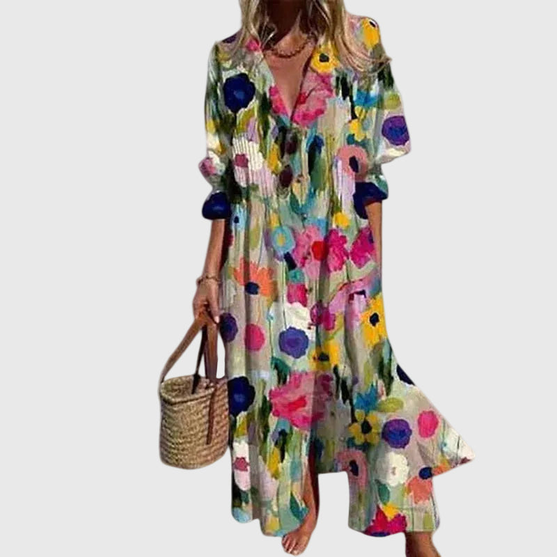 Fontaine™ | Zariah – Robe maxi bohémienne élégante