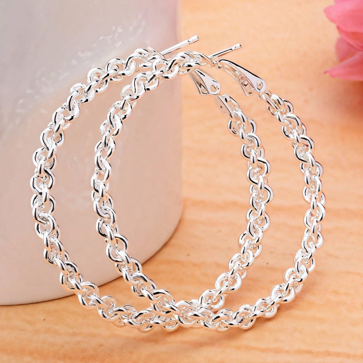 Sarah™ Vintage Silver Chain Earrings