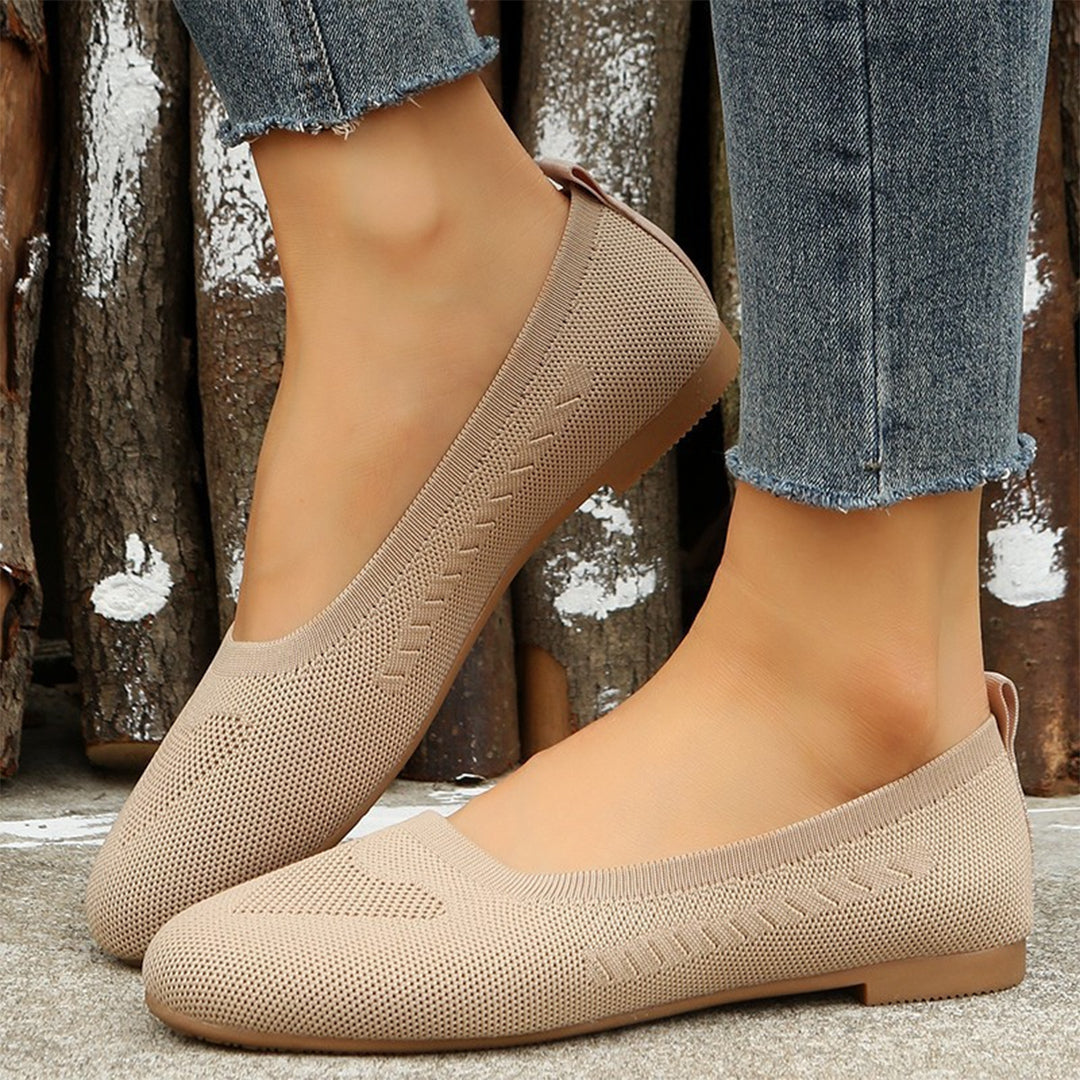 FONTAINE | Ballerines Souples en Maille Brigitte