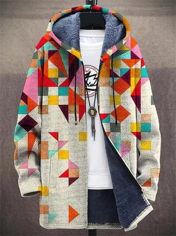 Cardigan à capuche inspiré de l'art