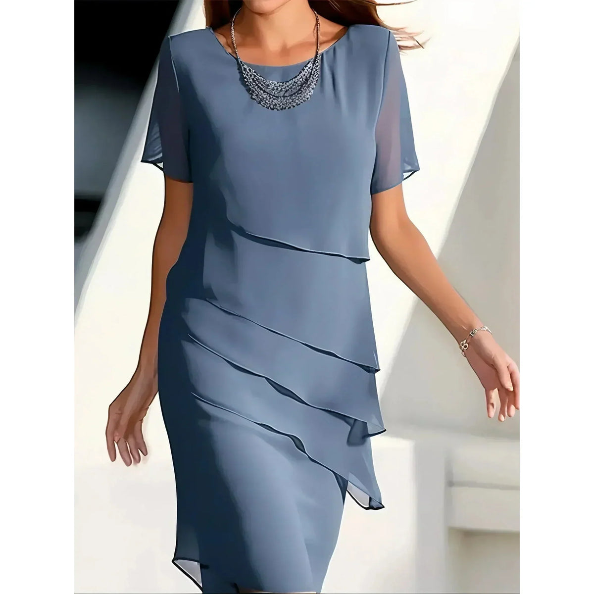 Nabila™ Flowy Tummy Covering Dress