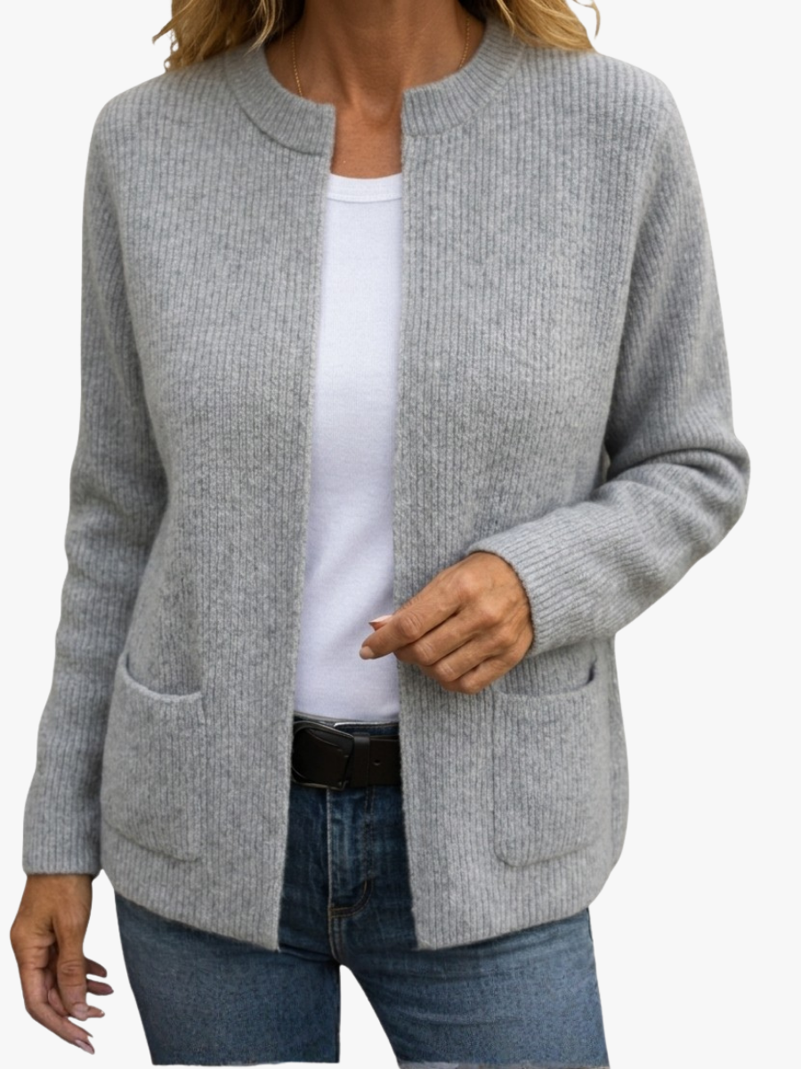 FONTAINE | GILET EN TRICOT À FERMETURE ÉCLAIR POUR FEMMES