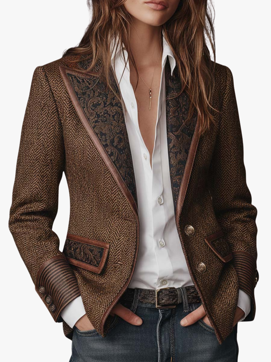 FONTAINE | BLAZER STRUCTURÉ ARTISTIQUE POUR FEMMES