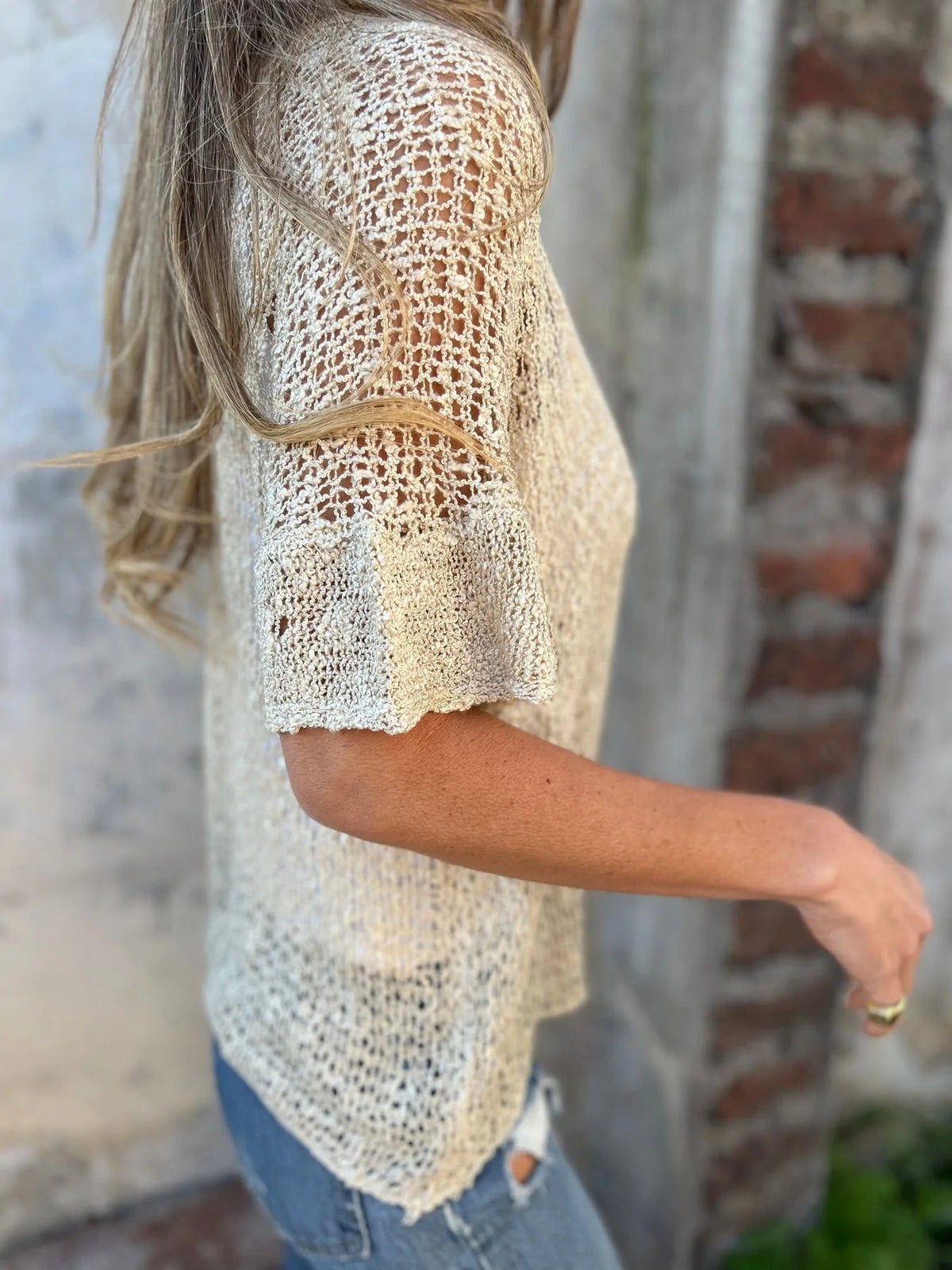 Fontaine™ | Camille – Gilet en maille ajourée