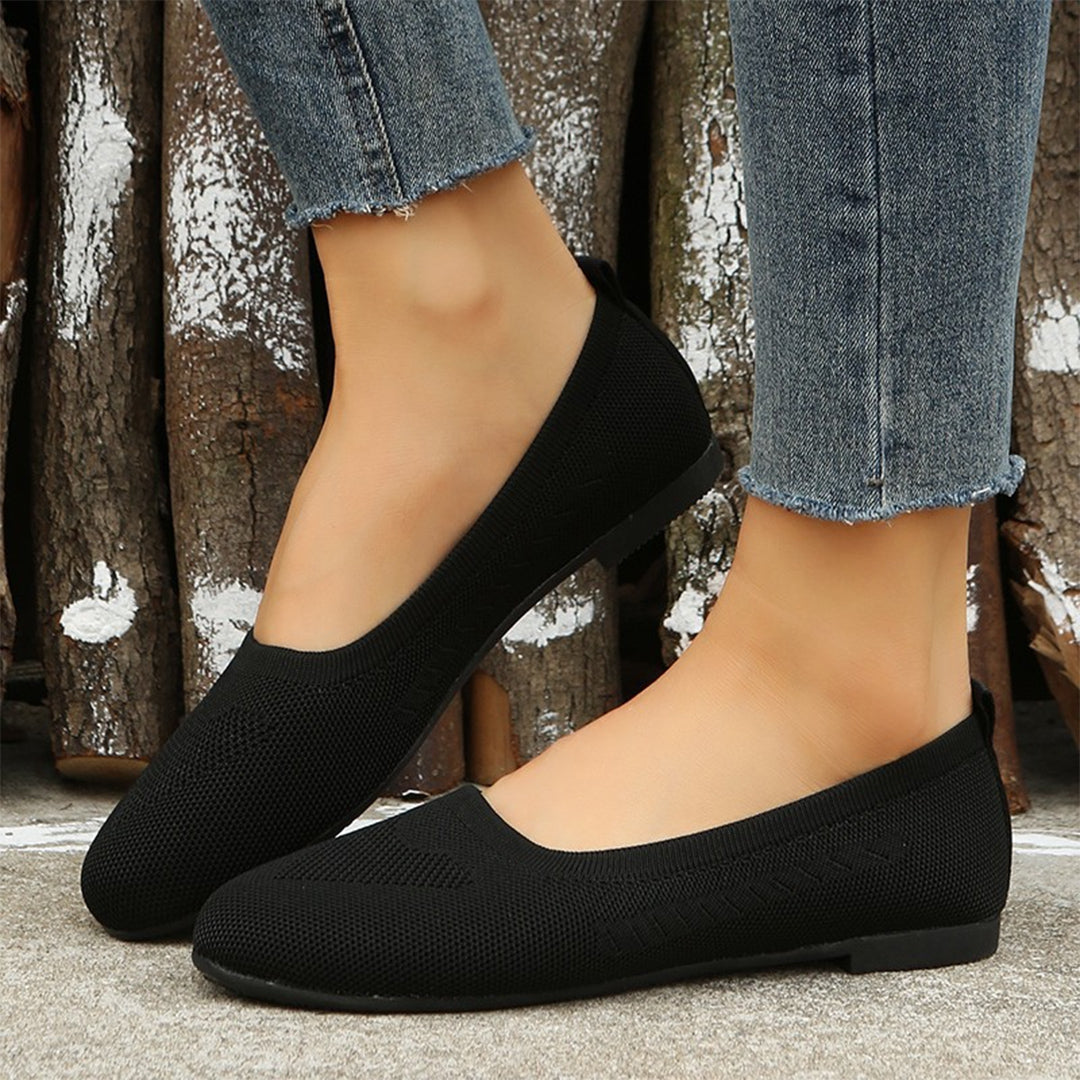 FONTAINE | Ballerines Souples en Maille Brigitte