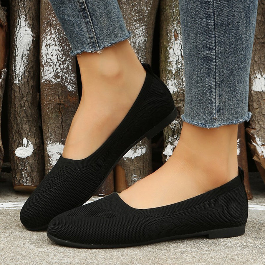 FONTAINE | Ballerines Souples en Maille Brigitte