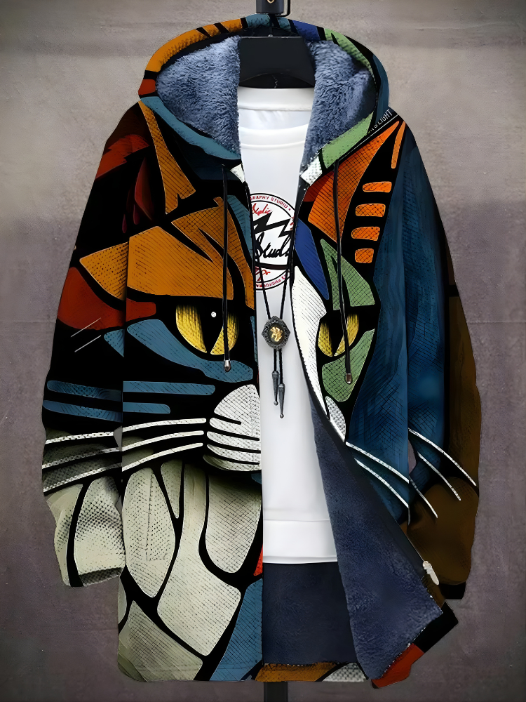 Caden™ - Luxurious Art-Inspired Zip-Up Hoodie