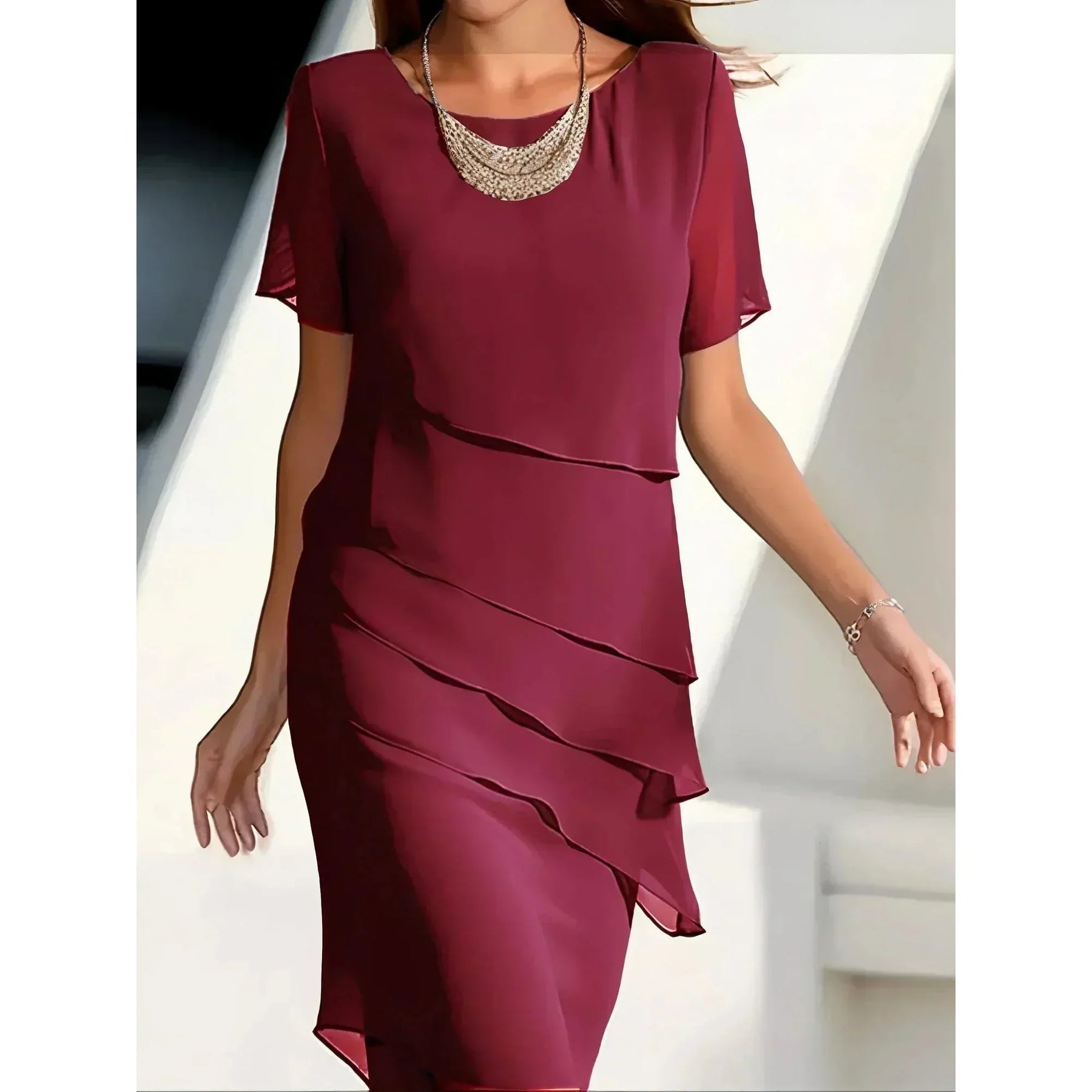Nabila™ Flowy Tummy Covering Dress