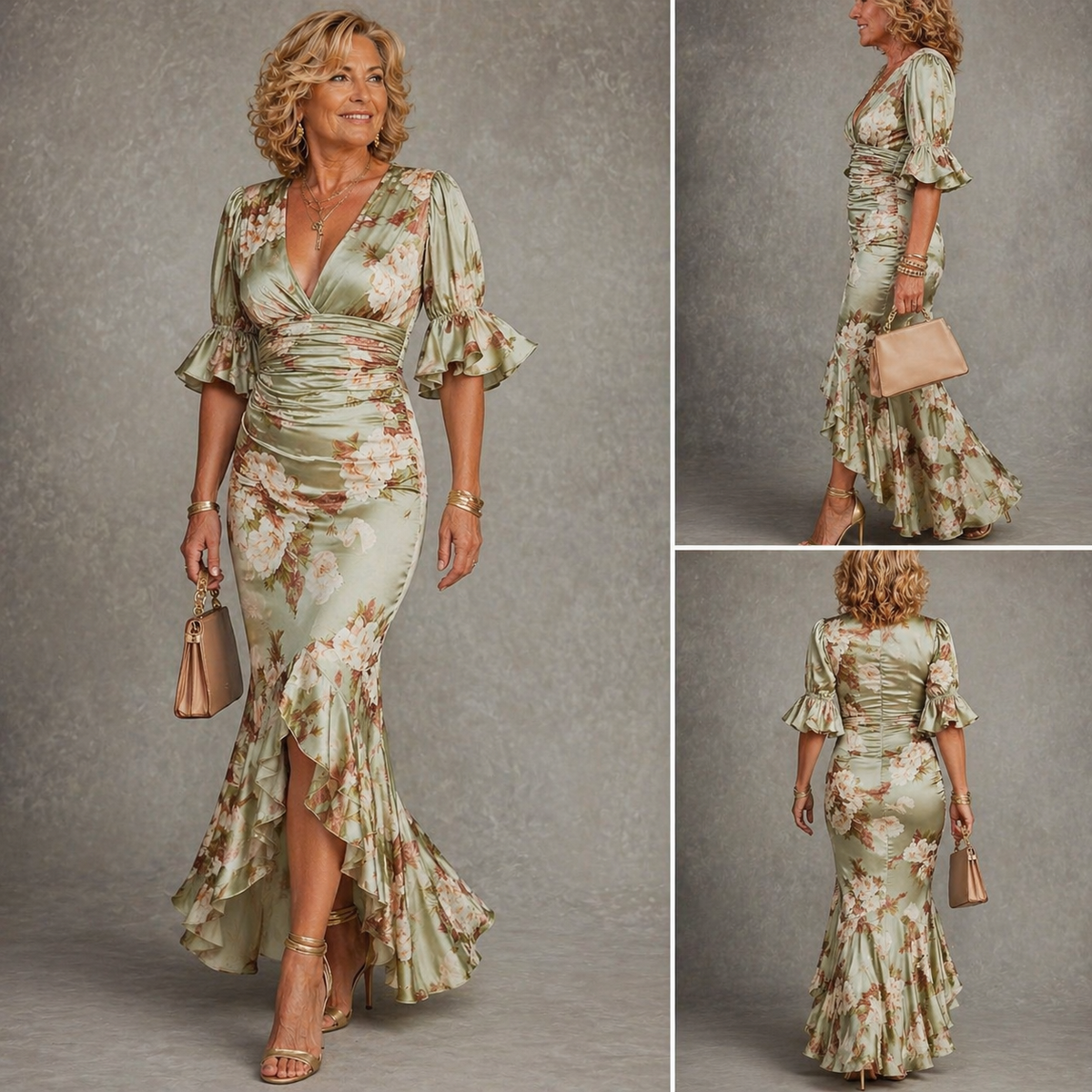 Anastasia™ Elegant Floral Maxi Dress