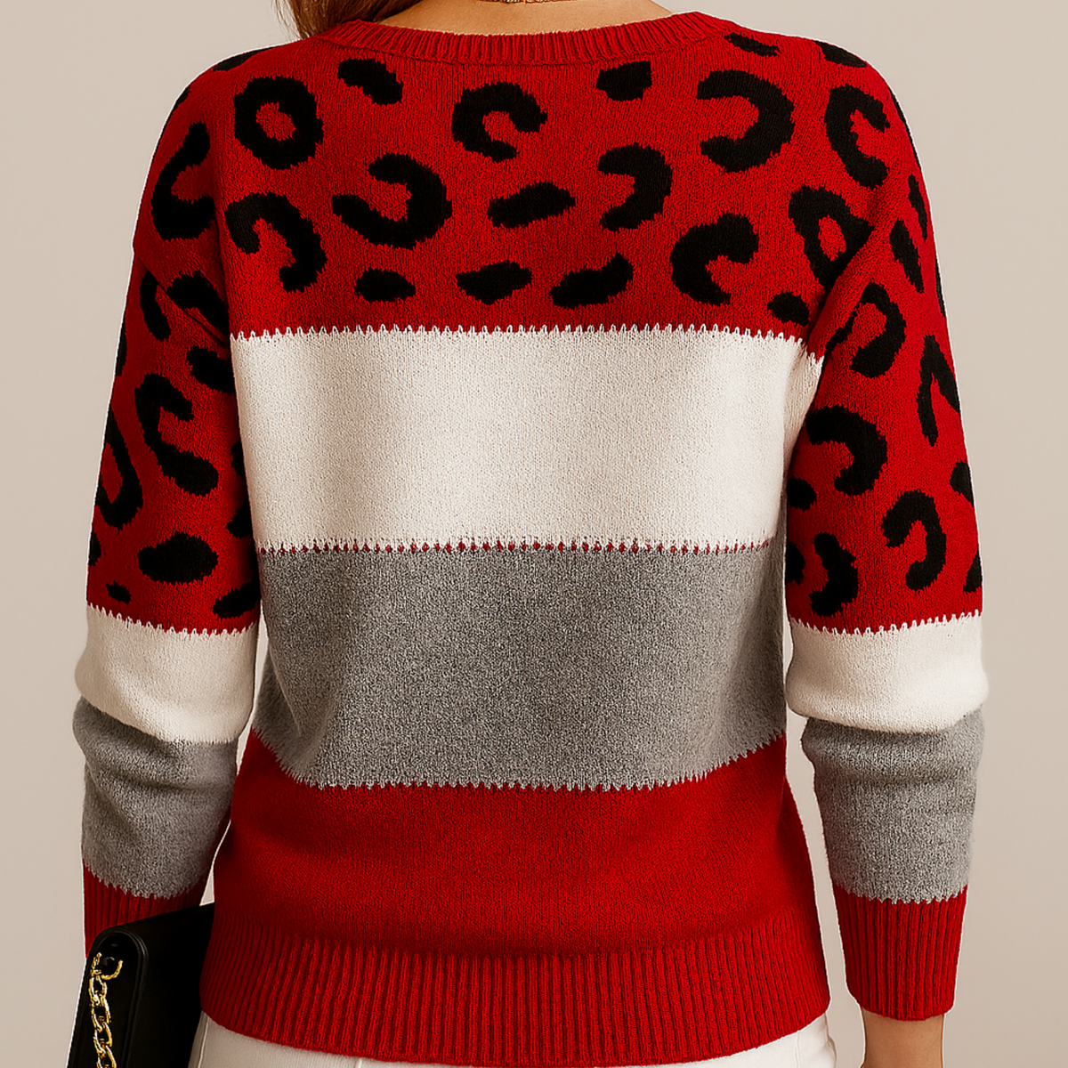 Pascaline™ | Leopard Print Casual Jumper