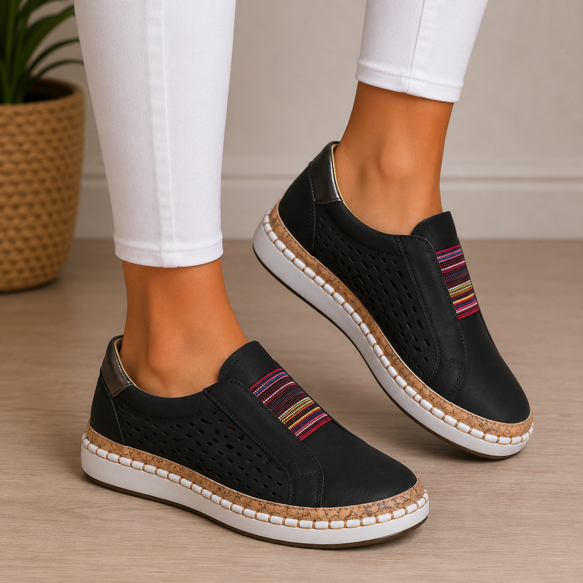 FONTAINE | Mocassins Confort Sans Lacets Sandrine