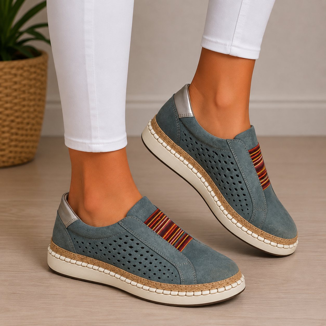 FONTAINE | Mocassins Confort Sans Lacets Sandrine