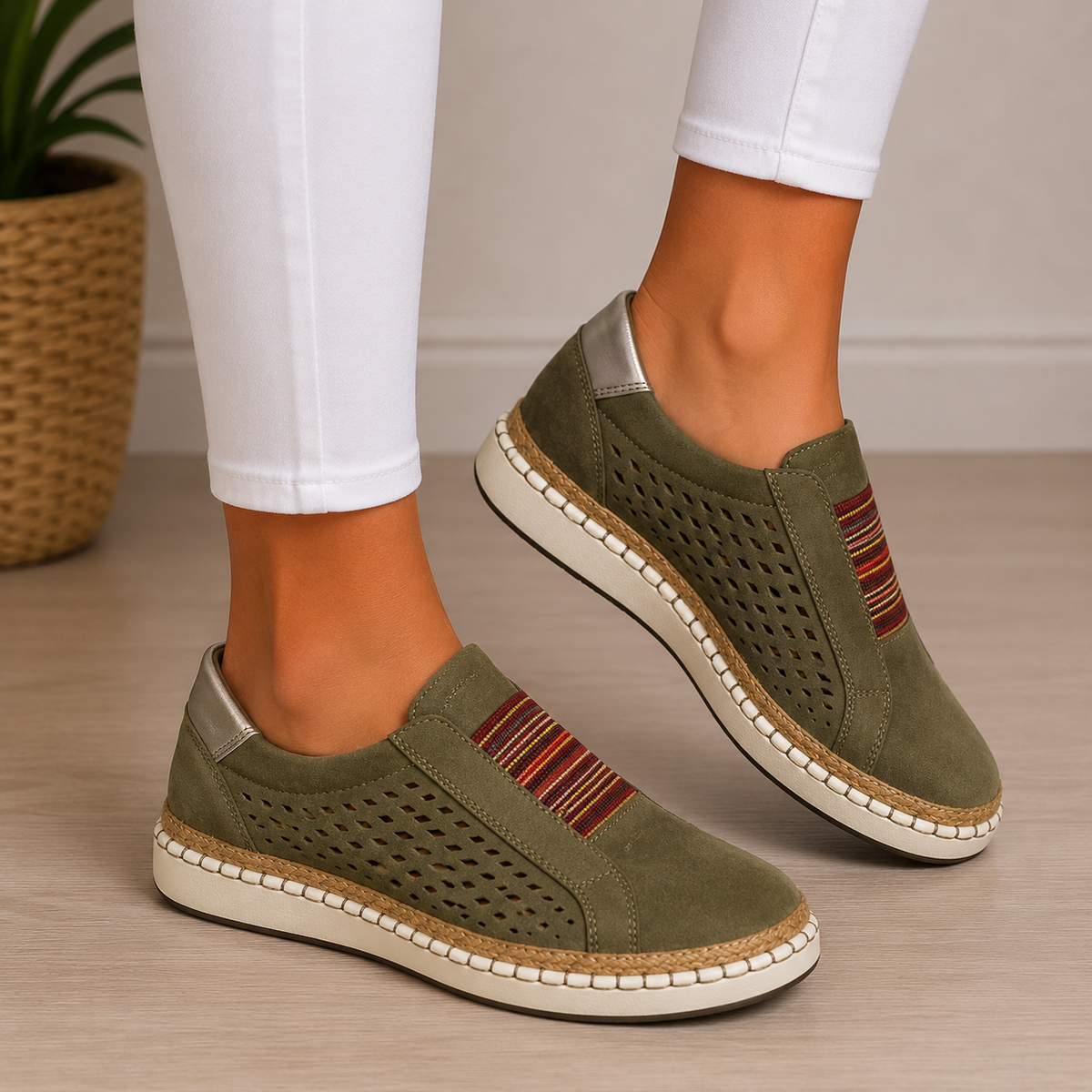 FONTAINE | Mocassins Confort Sans Lacets Sandrine