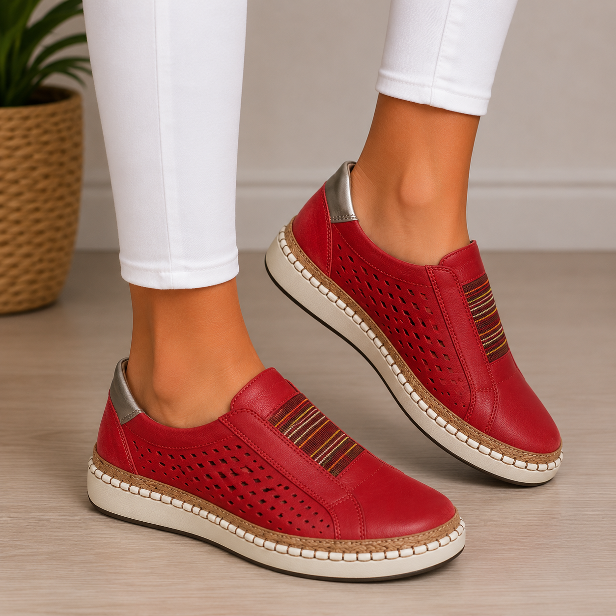 FONTAINE | Mocassins Confort Sans Lacets Sandrine