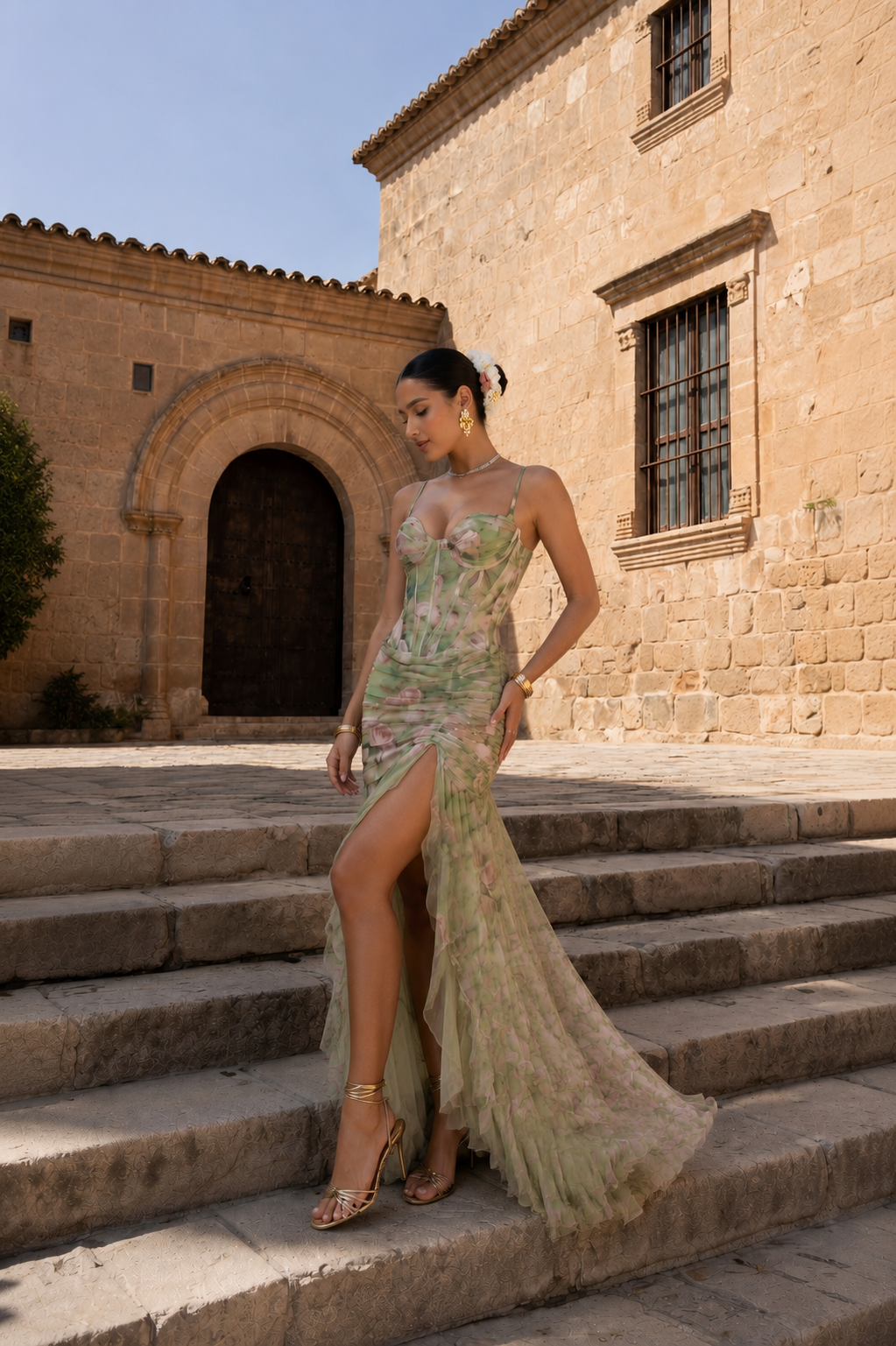 Fontaine™ | Zamira – Robe longue imprimée élégante