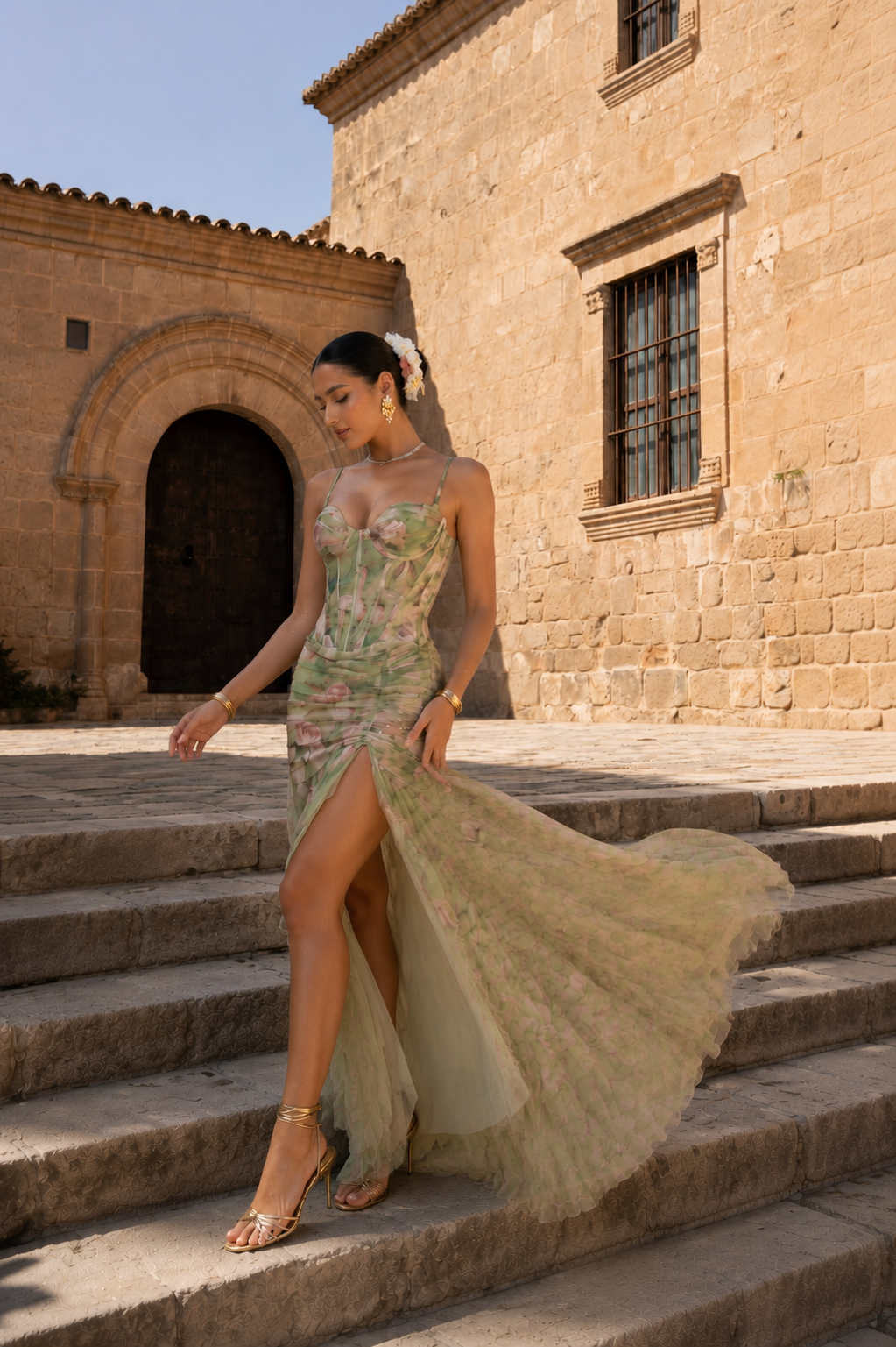Fontaine™ | Zamira – Robe longue imprimée élégante