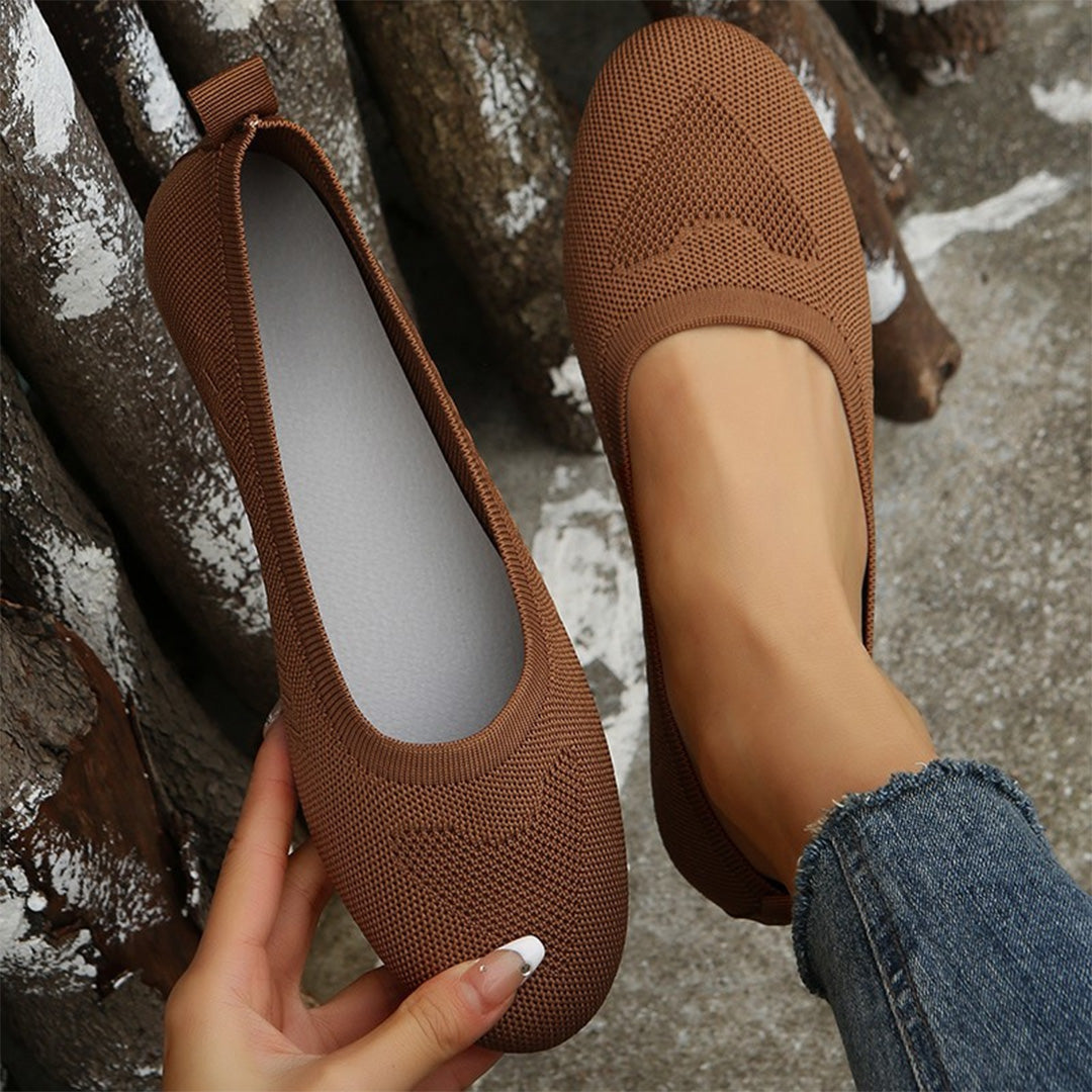 FONTAINE | Ballerines Souples en Maille Brigitte