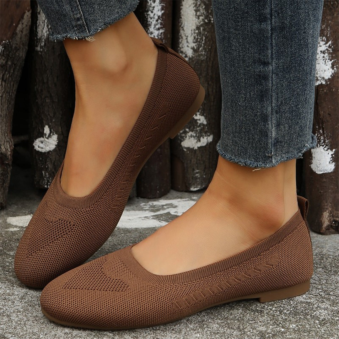 FONTAINE | Ballerines Souples en Maille Brigitte