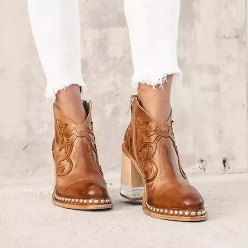 Sue™  Norwich Embroidered Leather Boots