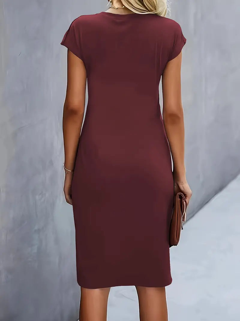 Mallory™ | Stylish Round Neck Dress