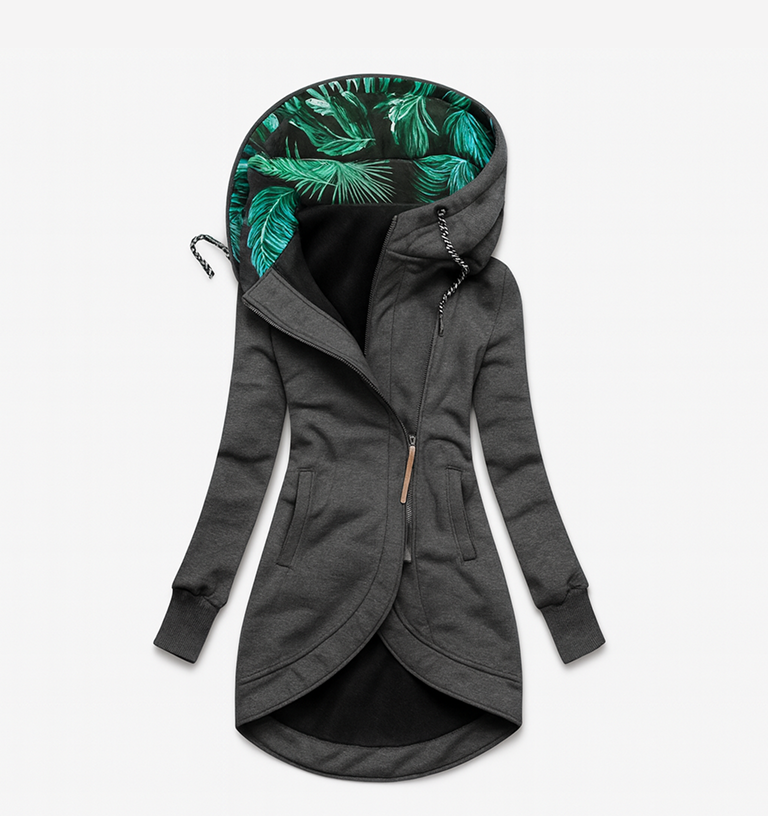 Coralina | Asymmetrical Jacket with Wide Hood