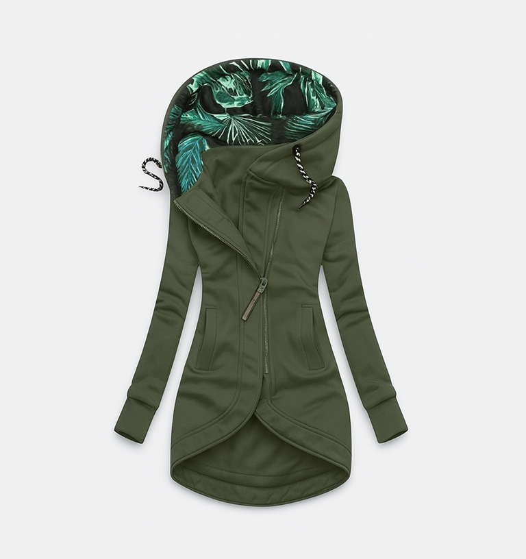 Coralina | Asymmetrical Jacket with Wide Hood