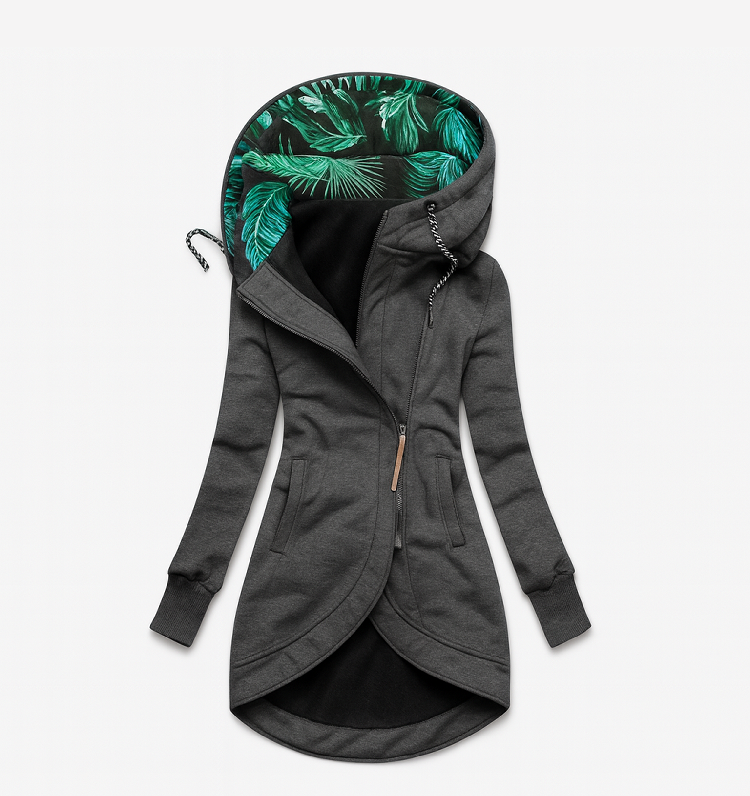 Coralina | Asymmetrical Jacket with Wide Hood