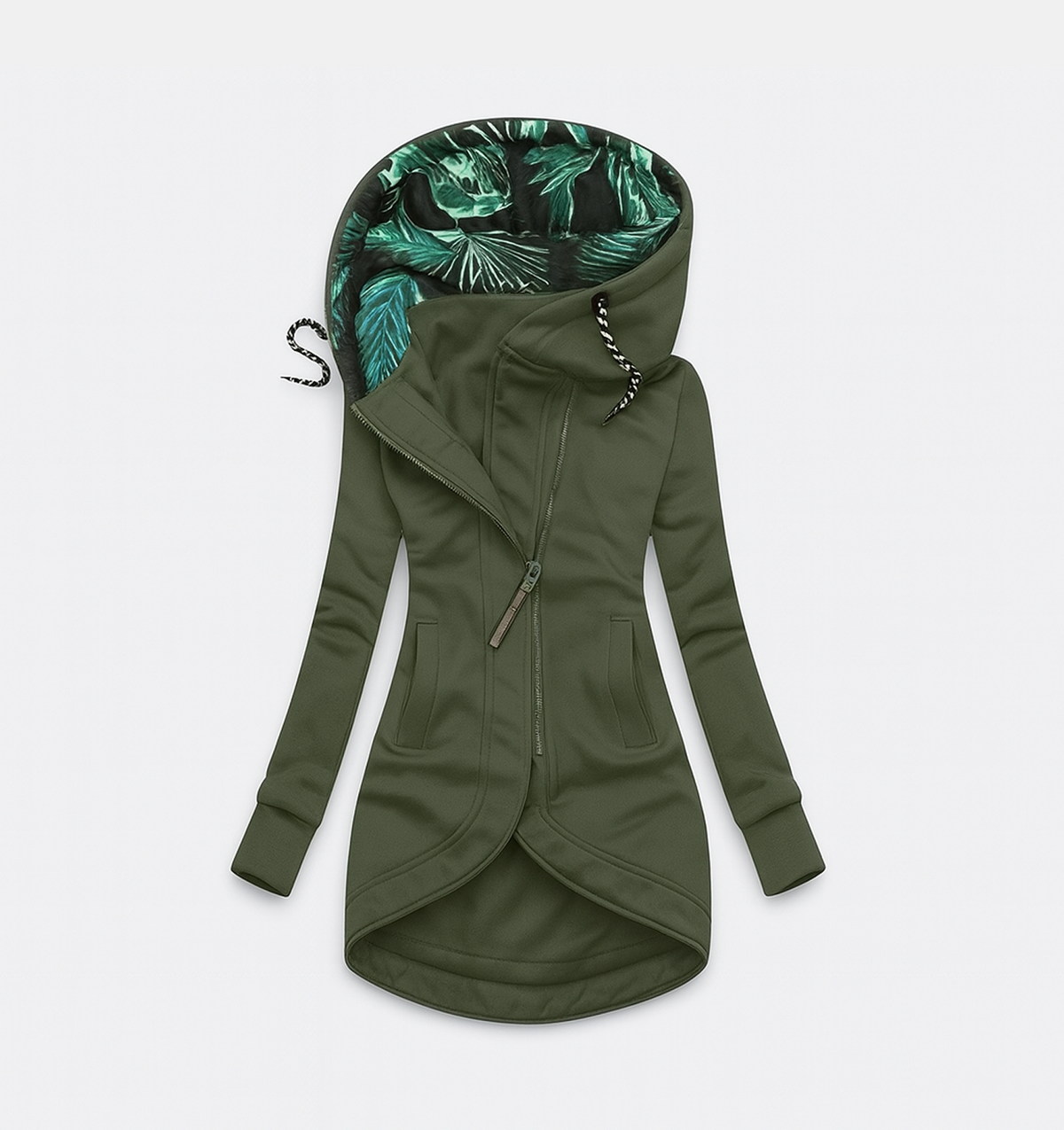 Coralina | Asymmetrical Jacket with Wide Hood
