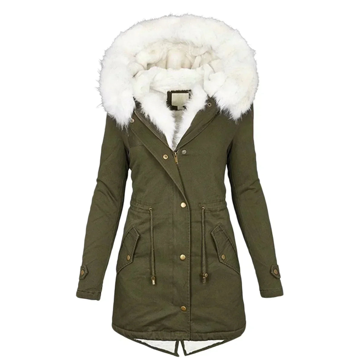 Helen | Warm Fur Hood Parka