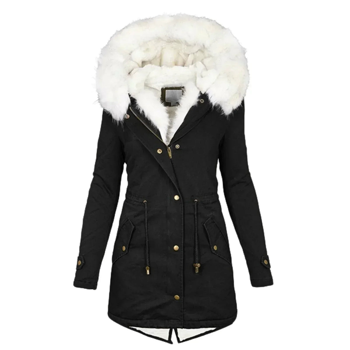 Helen | Warm Fur Hood Parka