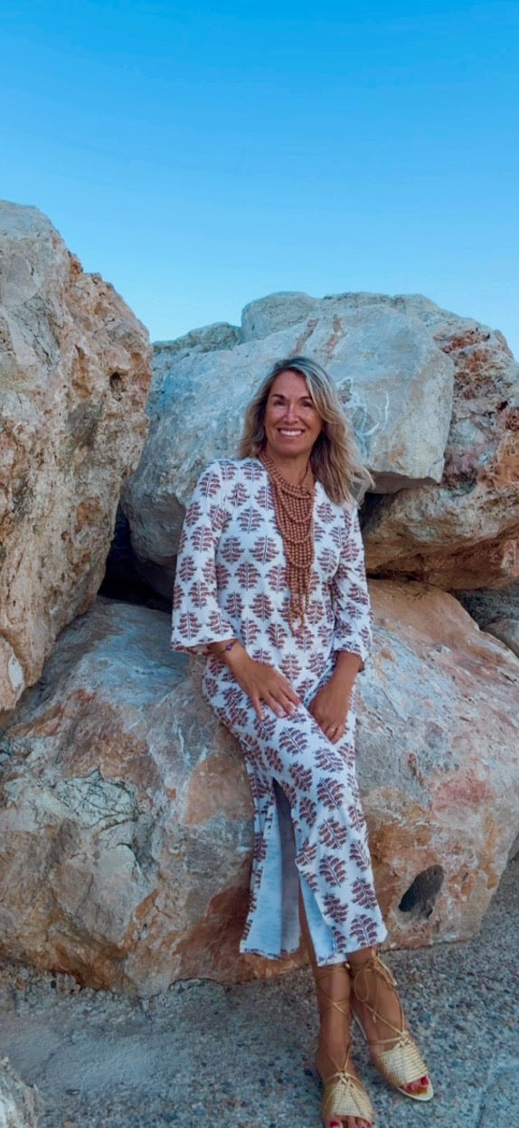 Fontaine™ | Alameda – Robe d’été marron élégante