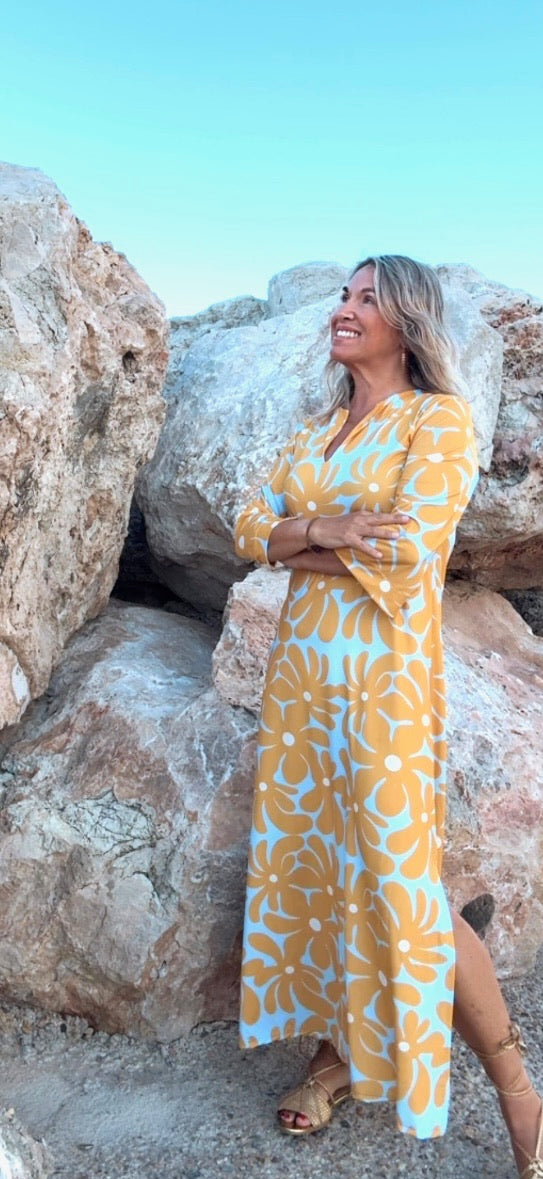 Fontaine™ | Alameda – Robe d’été jaune élégante
