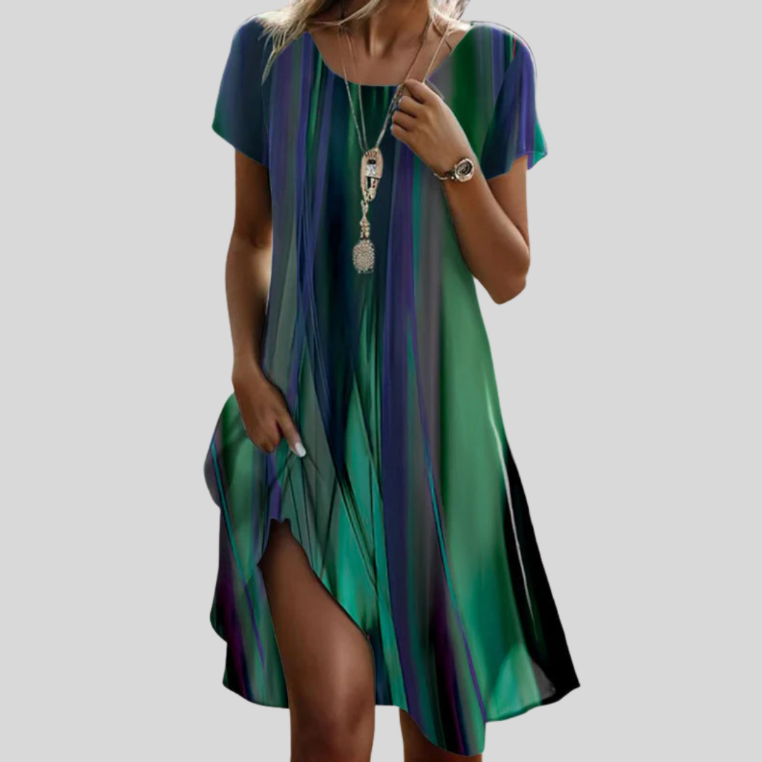 Fontaine™ | Genna – Robe gradient boho décontractée