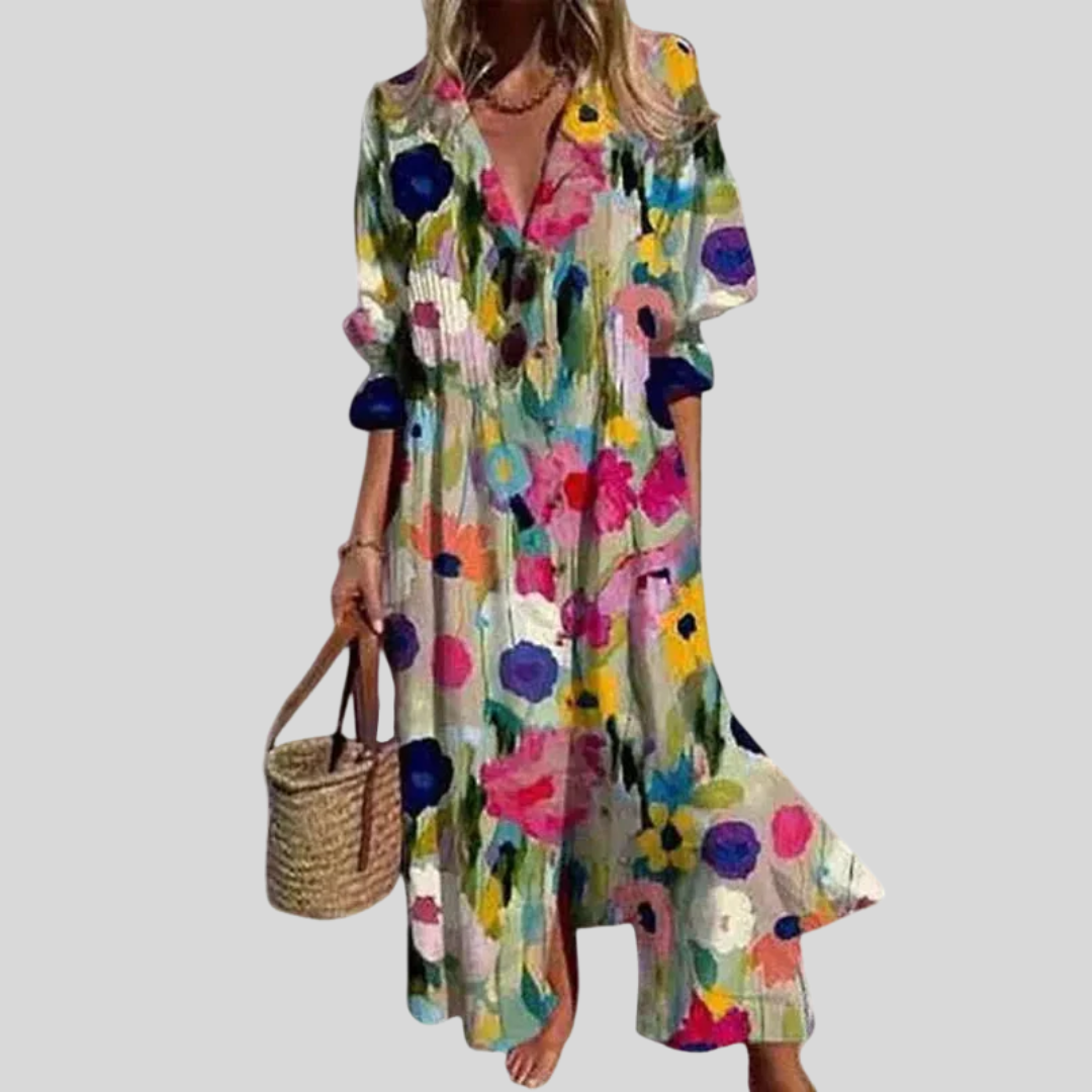 Fontaine™ | Zariah – Robe maxi bohémienne élégante
