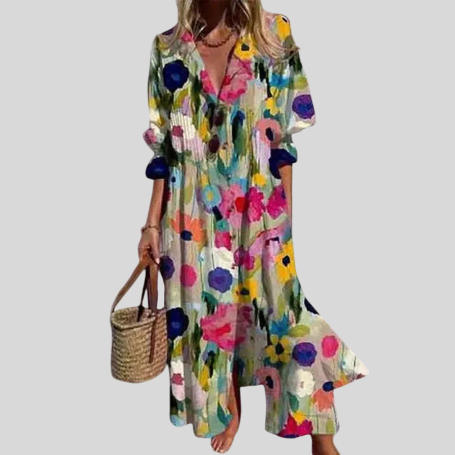 Fontaine™ | Zariah – Robe maxi bohémienne élégante