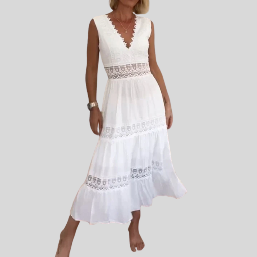 Fontaine™ | Circe – Robe camisole en dentelle à col V
