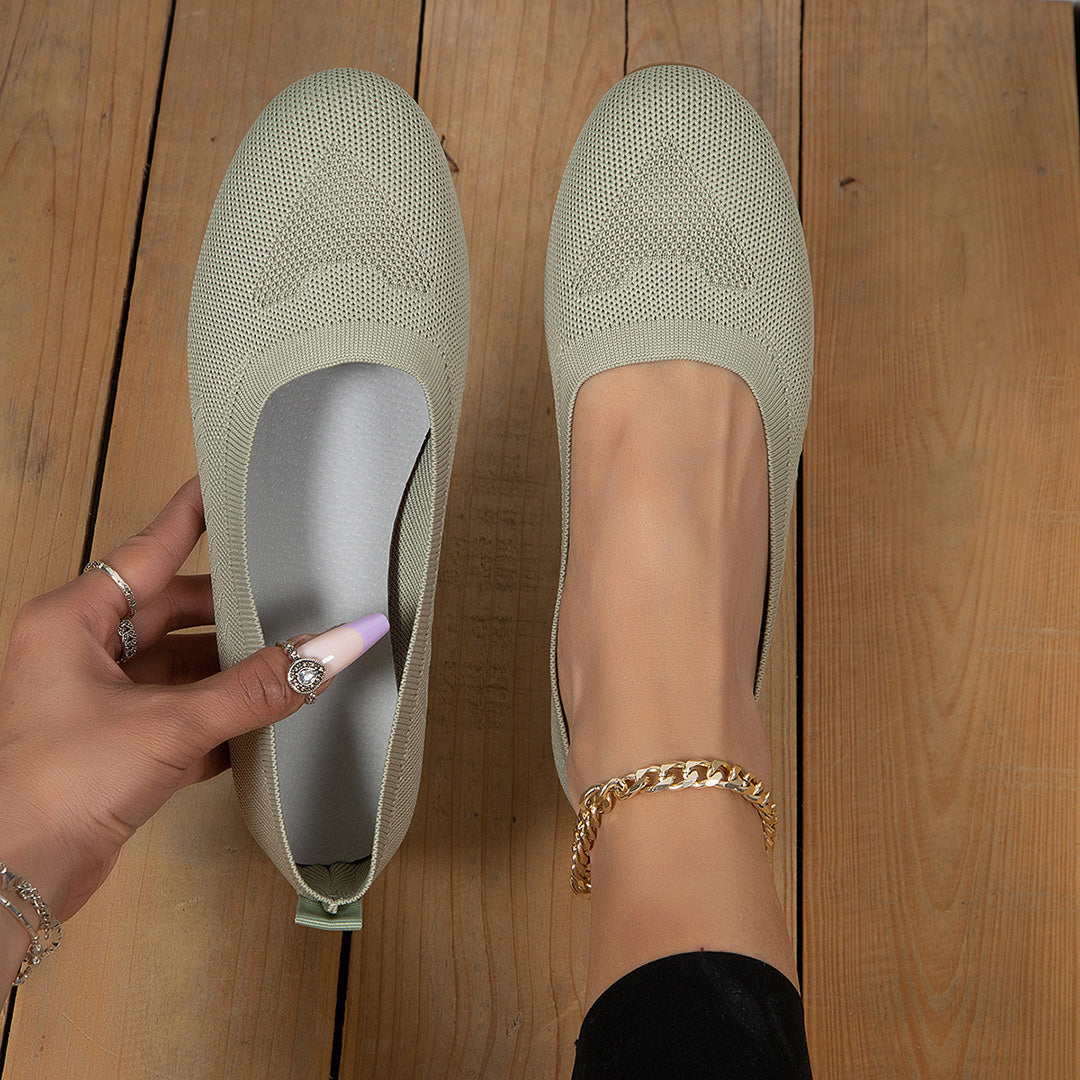 FONTAINE | Ballerines Souples en Maille Brigitte
