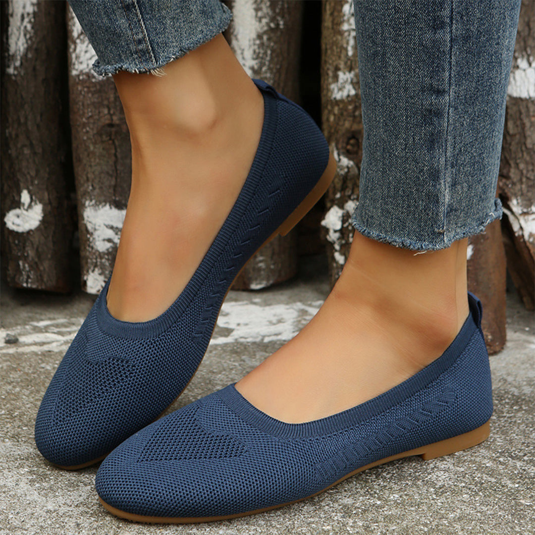 FONTAINE | Ballerines Souples en Maille Brigitte