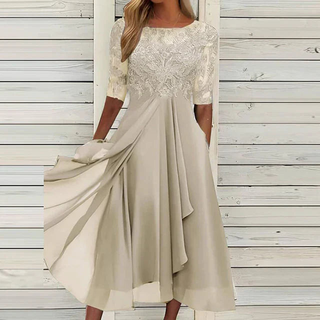 Fontaine™ | Seraphina – Robe de soirée élégante en dentelle et chiffon
