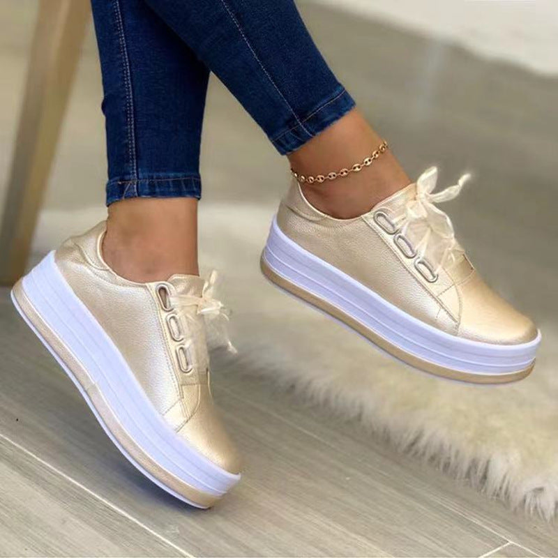 Miralyn™ | Pearlescent Platform Sneakers