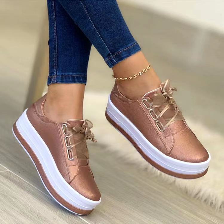 Miralyn™ | Pearlescent Platform Sneakers