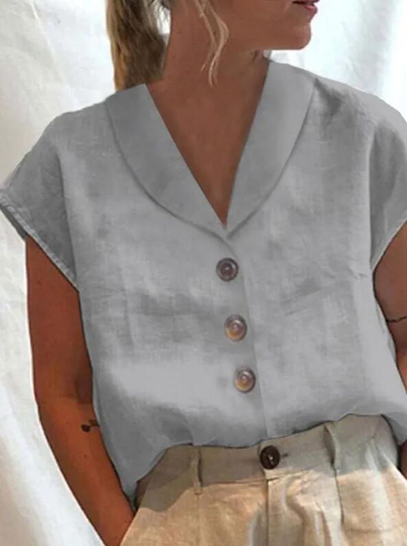 Elena™  Stylish Collar Top